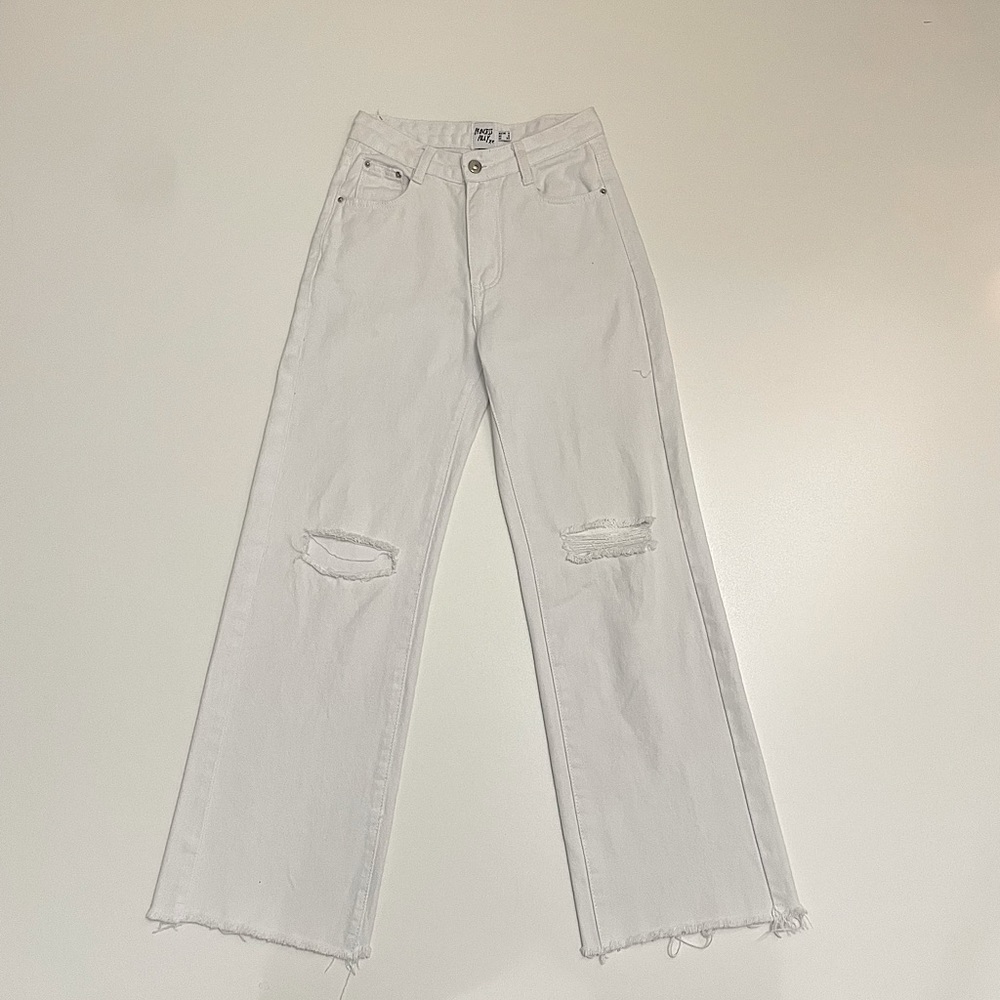 Princess Polly Wide leg ripped jeans